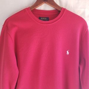 Polo Ralph Lauren Mens Red Sleepwear Sleep Shirt Size Medium